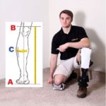 ProKnee Custom Fit knee pad sizing chart