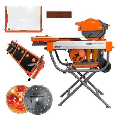 iQTS244 10" Dry Cut Tile Saw Bundle w/Stand & FREE Accessories