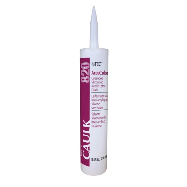 TEC AccuColor 820 Siliconized Unsanded Caulk (10.5 oz.)