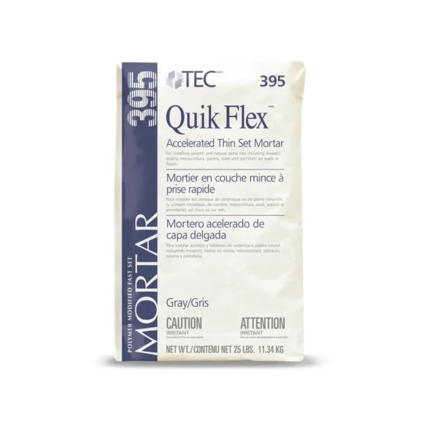 TEC 395 Quik Flex Accelerated Thin Set Mortar Gray