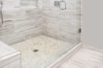 48x72_Shower_PebbleFloor_KerdiDrain