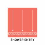 rapid-recess shower entry