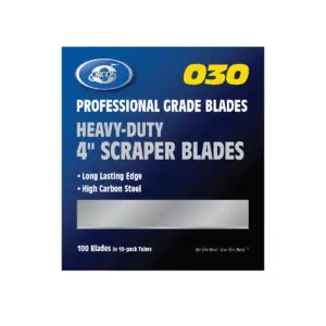 Orcon Professional Grade Heavy-Duty 4" Scraper Blades (100/pack)
