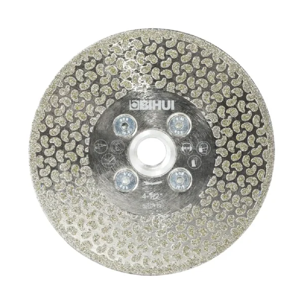 BIHUI 4-1/2" Electroplated Diamond Cup Wheel