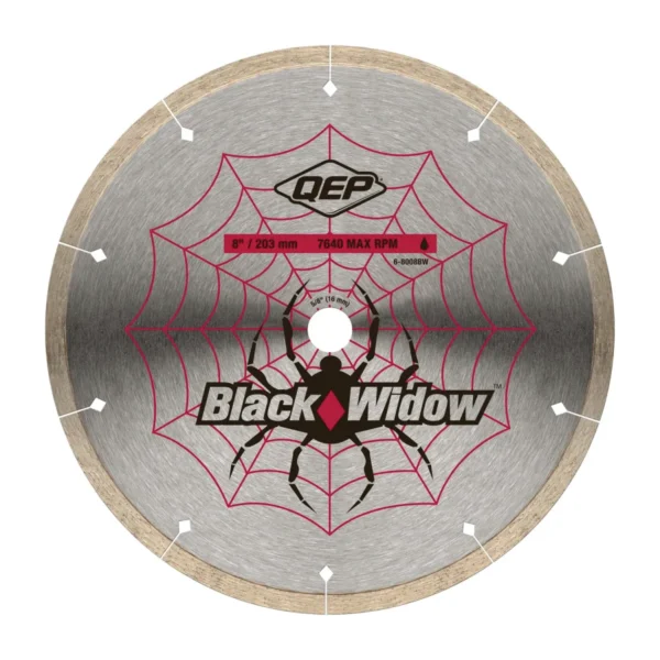 QEP 6-8008BW 8" Black Widow Blade