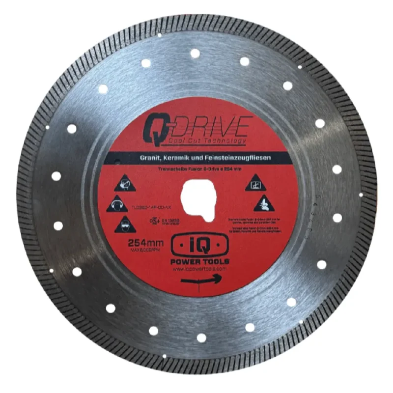 iQ 10" Q-Drive Dry Diamond Finishing Touch Blade